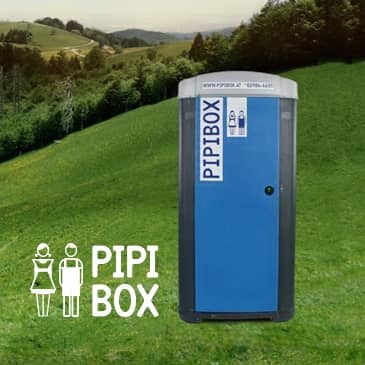 Mobile WC-Kabine Pipibox