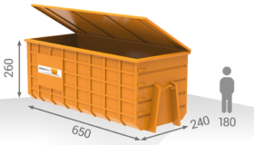 30M³ Abrollcontainer mit Deckel - 37 - containeronline.at