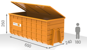 30M³ Abrollcontainer mit Deckel - 39 - containeronline.at