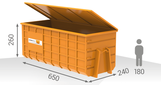 30M³ Abrollcontainer mit Deckel - 36 - containeronline.at